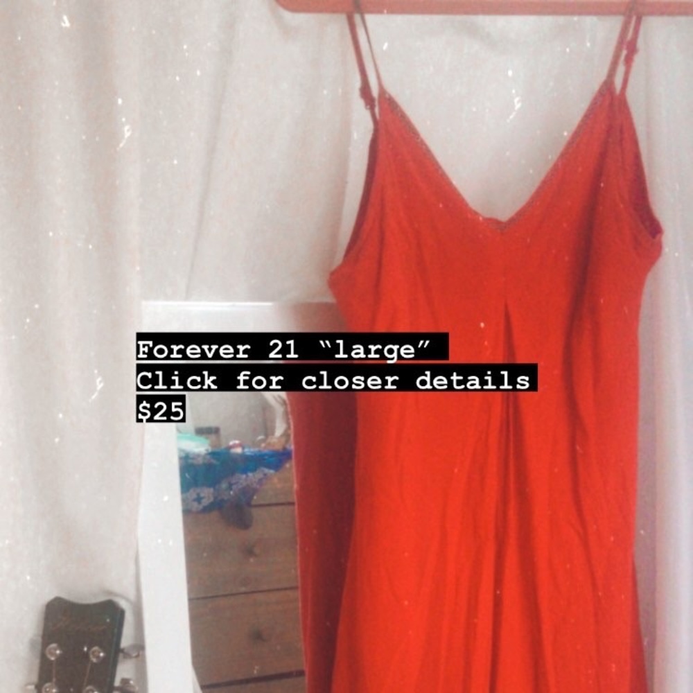 Forever 21 strappy red dress